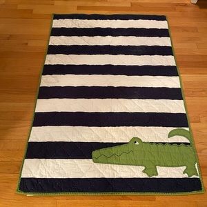 Pottery barn kids - Alligator Madras Toddler Quilt